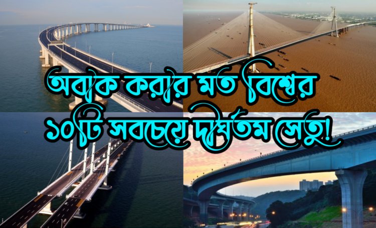 অবাক করার মত বিশ্বের ১০টি সবচেয়ে দীর্ঘতম সেতু!